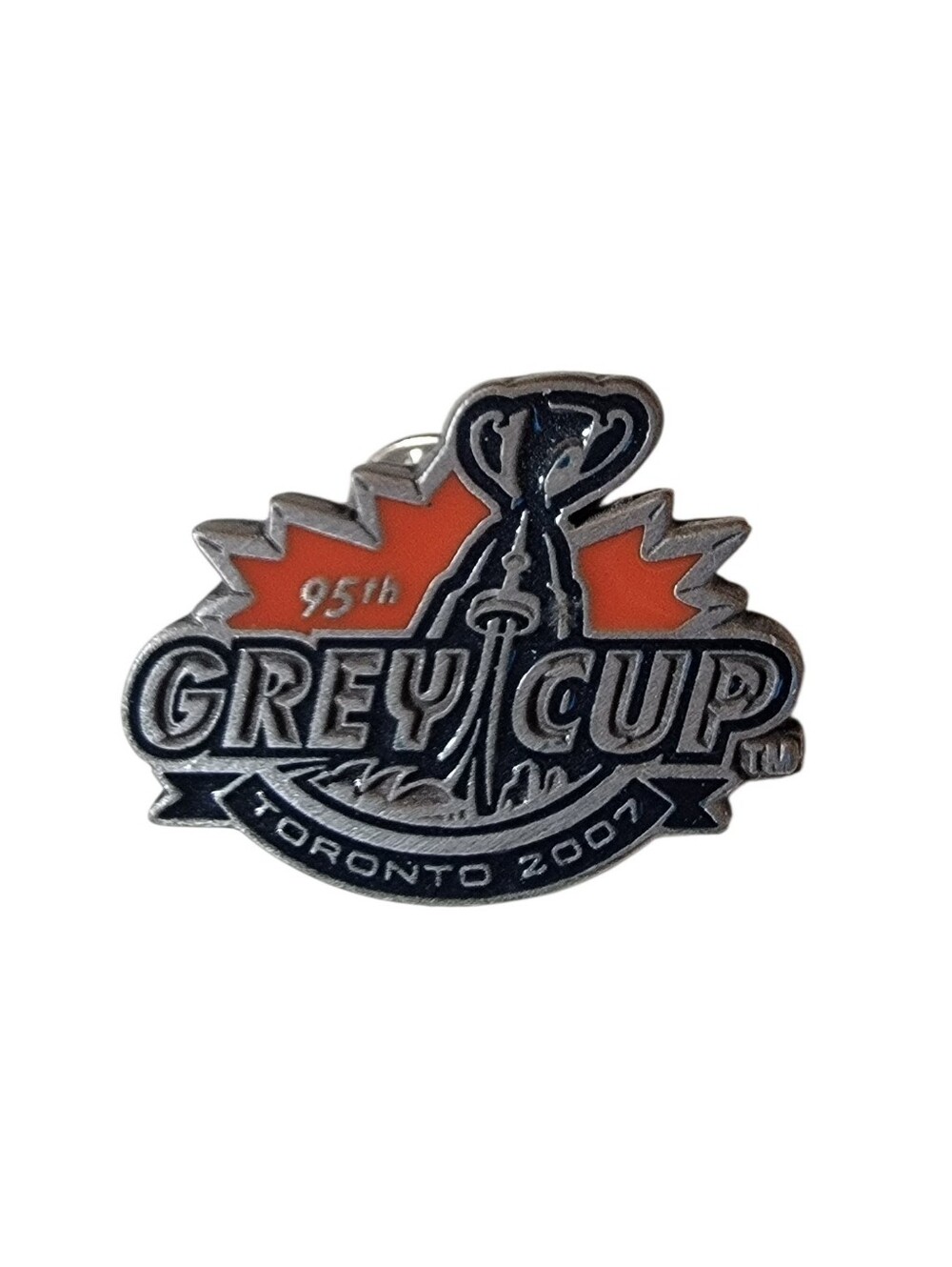 CFL Toronto 2007 95th Grey Cup Collectible Lapel Pin